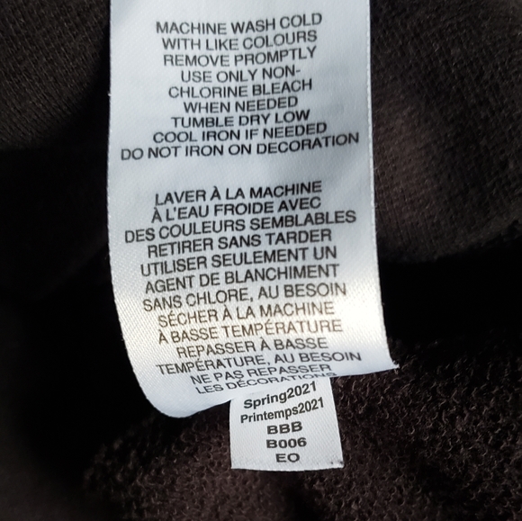 Champion Women's Hooded Pullover Sweater Black and White - Picture 6 of 8